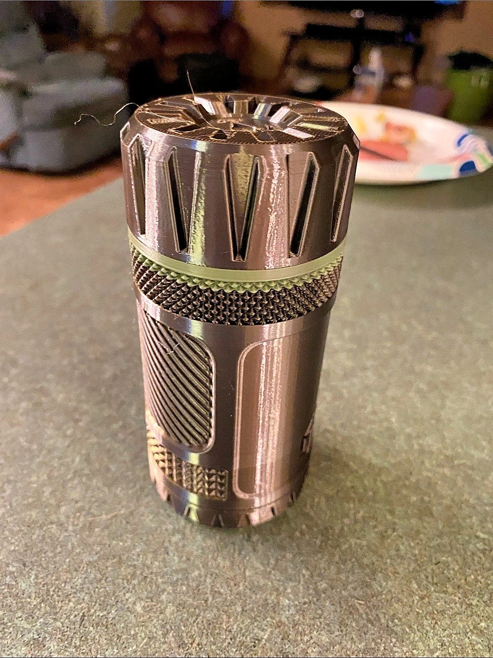 Vintage-Style Gold Cylinder